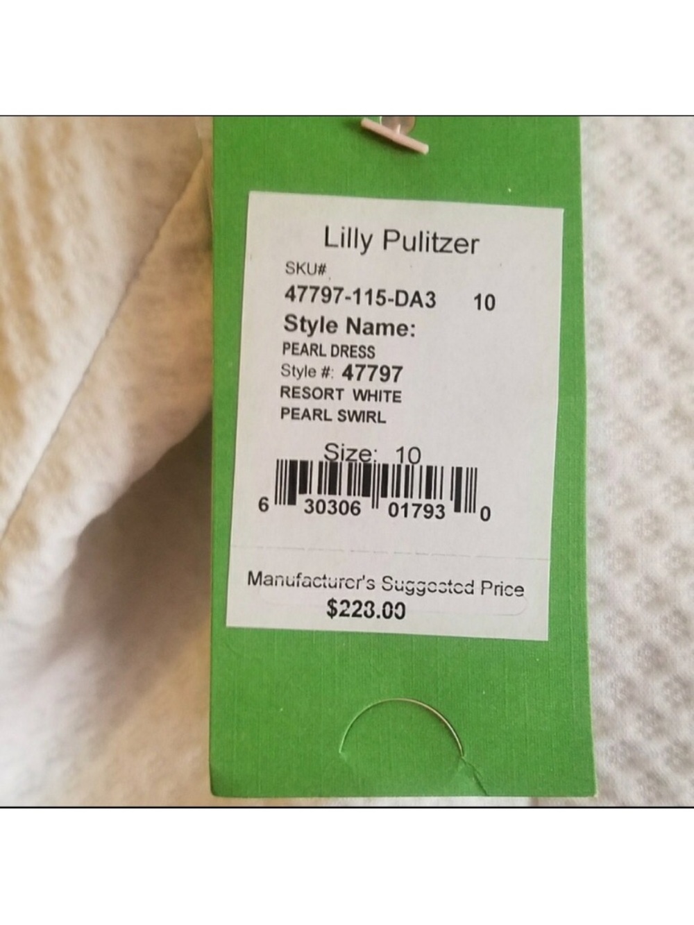 Lilly Pulitzer Pearl Dress in Resort White